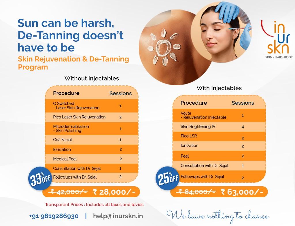 Unveil Your Glow: Our De-Tan Program